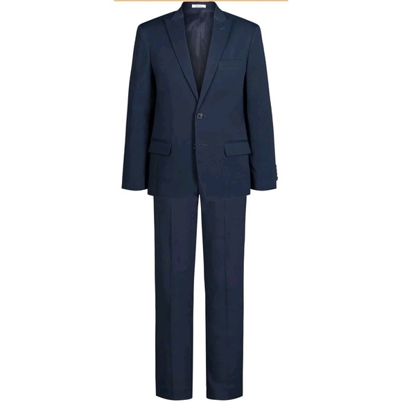 NWT Calvin Klein Boys 2-piece Formal Suit Single Breasted Jacket Straight 20